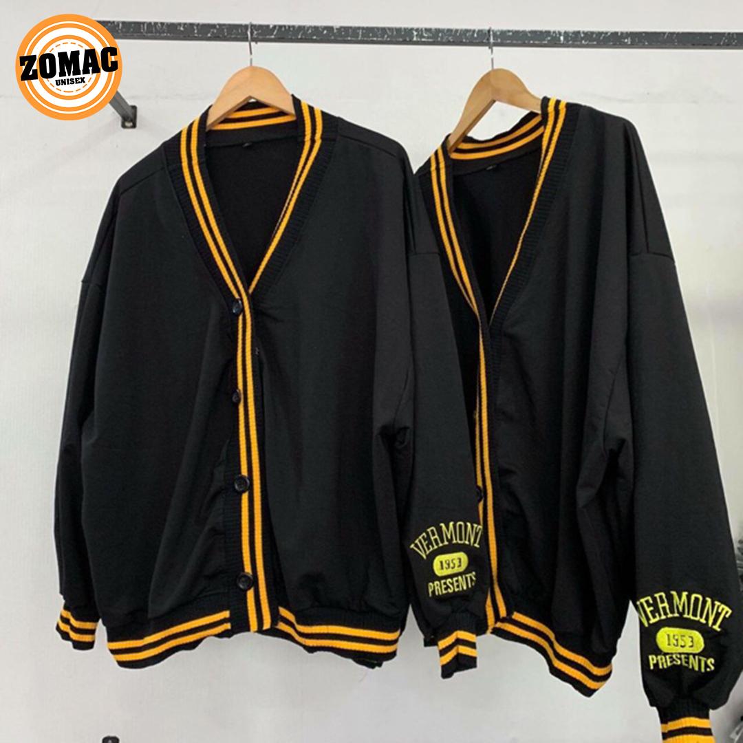Áo khác Cardigan nam nữa cao cấp ZOMAC (Đen, Full size M L XL)