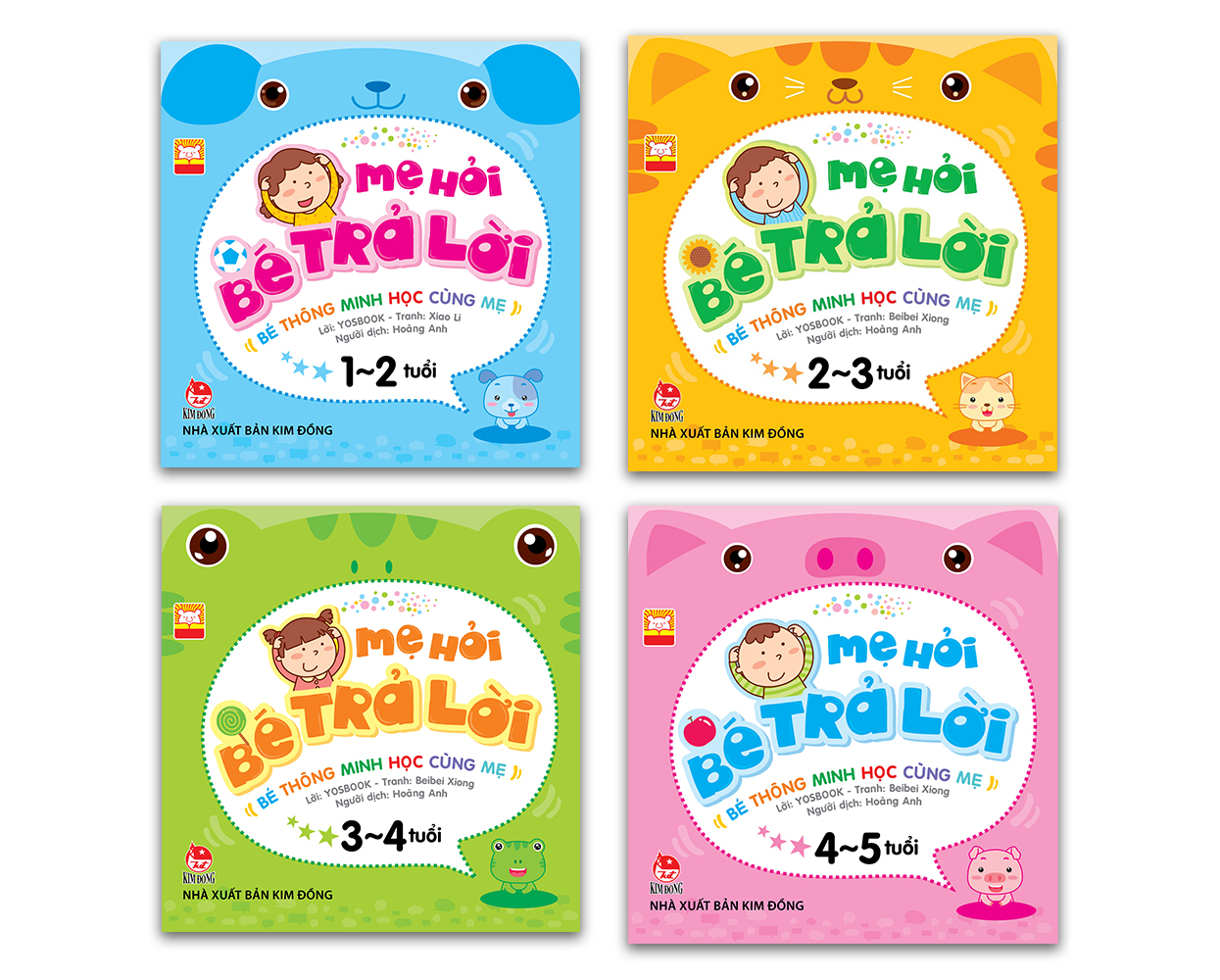 Kim Đồng - Combo Mẹ hỏi bé trả lời - Bé thông minh học cùng mẹ