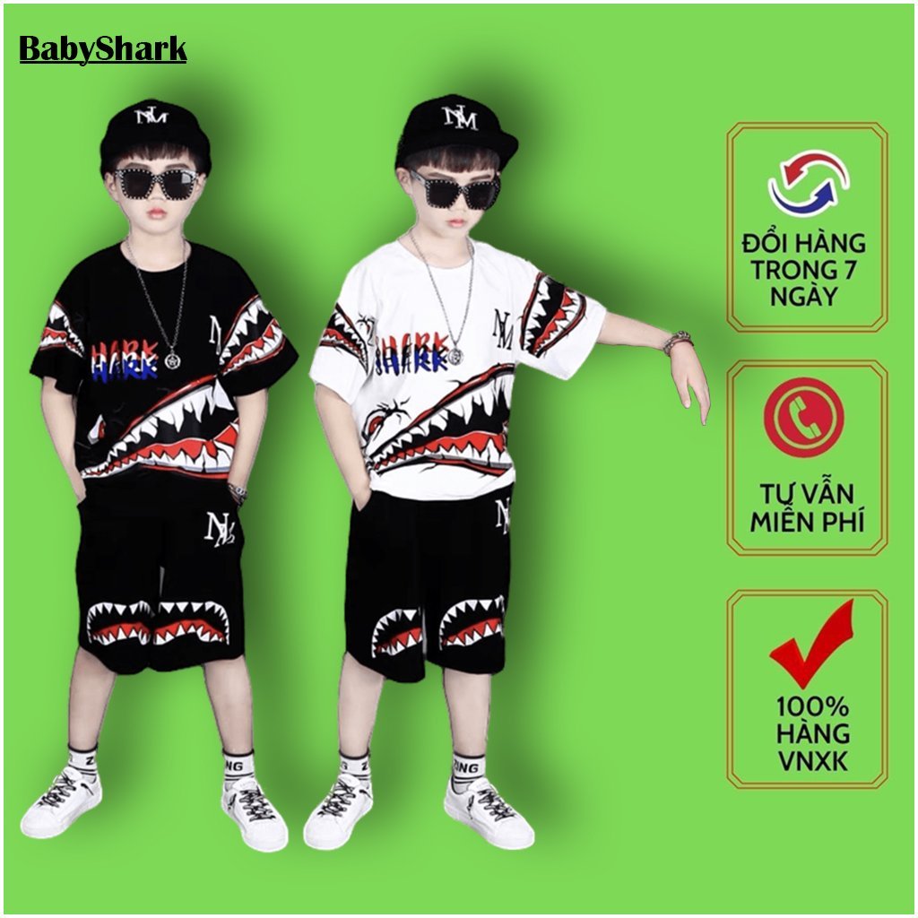 [HCM]Quần Áo Trẻ Em Nam Babyshark thời trang bé trai phong cách hàn quốc ( 118- 119 )