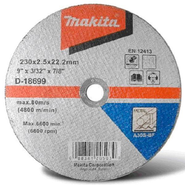 230x2.5x22.2mm đá cắt makita d-18699