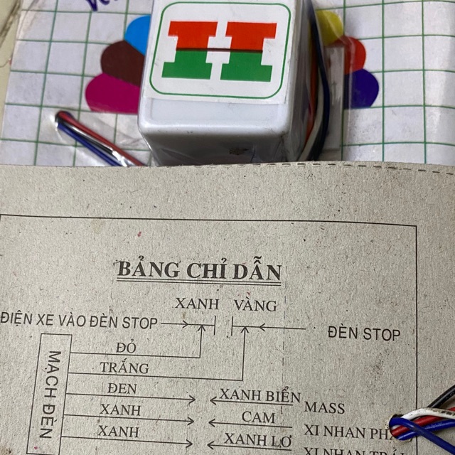 Cục đá đèn xi nhan gắn xe máy