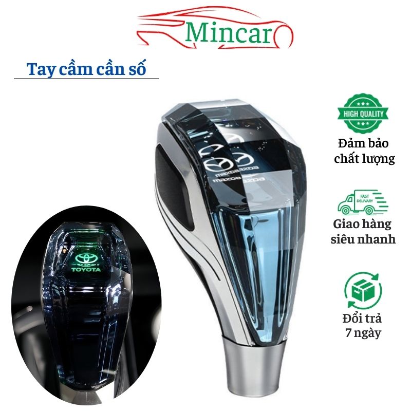 Tay Nắm Cần Số Tự Động Không Có Nút BấmCó Đèn led 5d Cảm Biến Chuyên Dụng Cho Xe Hơi Toyota Hyundai Honda Nissan Mazda Kia 6 Cấp Tốc Độ