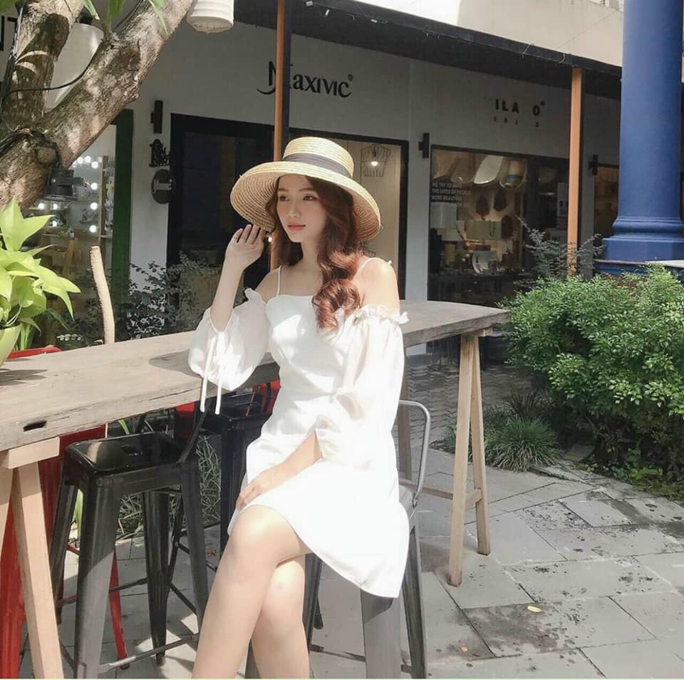 ĐẦM TRỄ VAI TAY LỠ RÚT DÂY CỰC DUYÊN DÁNG, XINH XẮN NHẸ NHÀNG NHƯ TIỂU THƯ CHẤT CÁT HÀN DÀY MỊN TTSGR