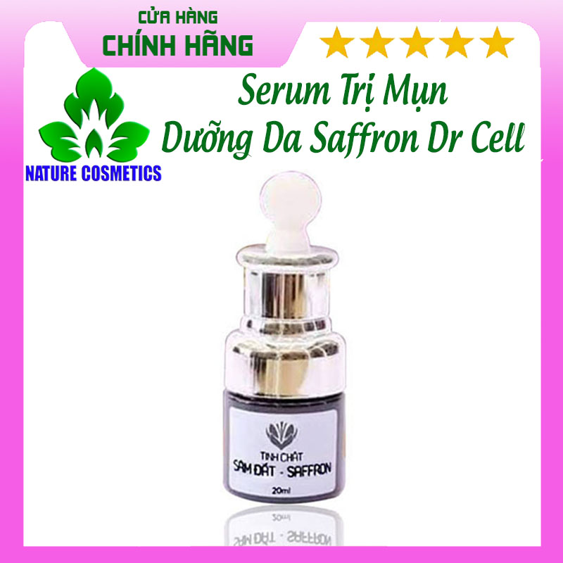 Tinh chất sâm đất saffron dr cell, dưỡng da trắng sáng, không còn mụn nám, chai 20ml