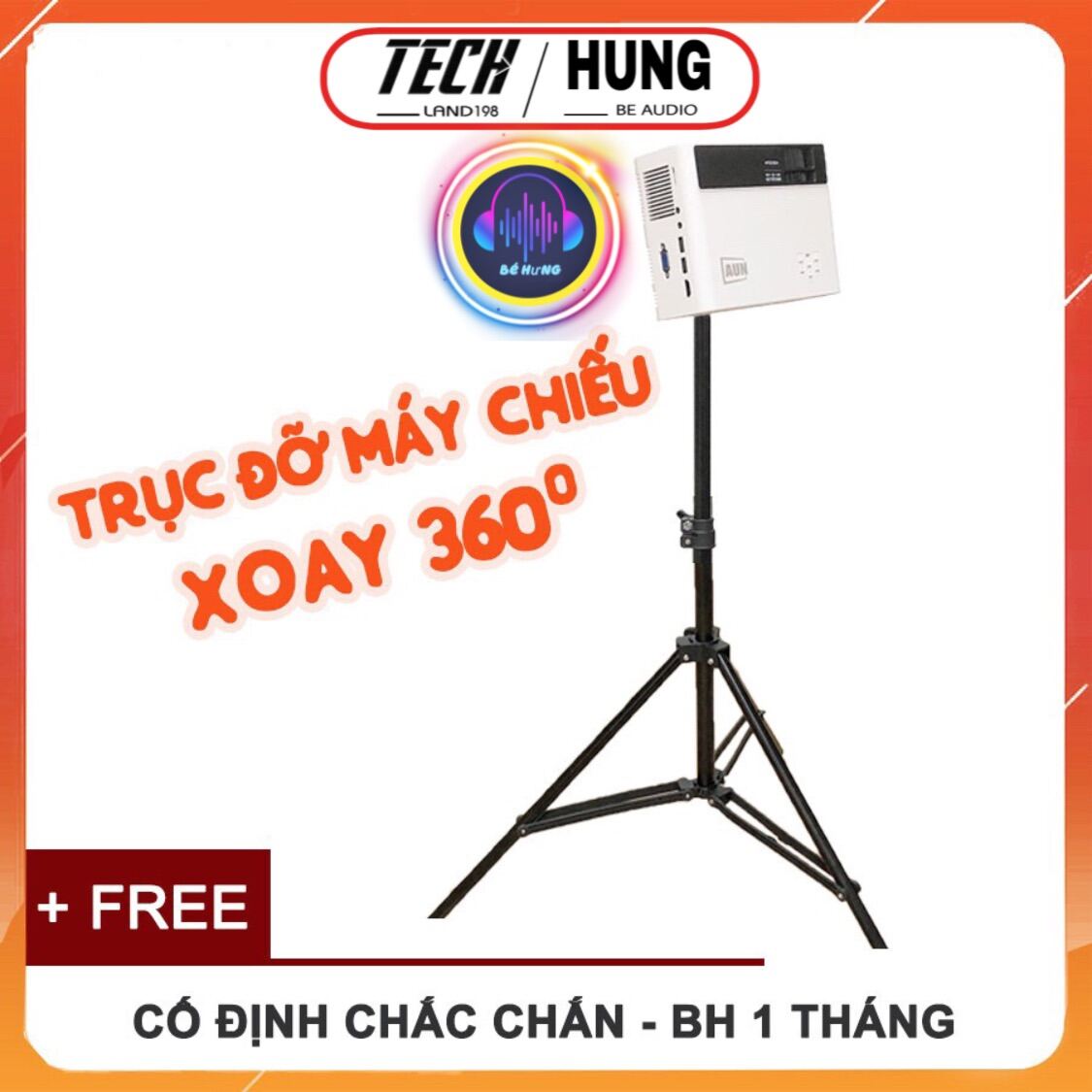 Chân tripod máy chiếu xoay 360 độ - Tripod giá đỡ máy chiếu điện thoại