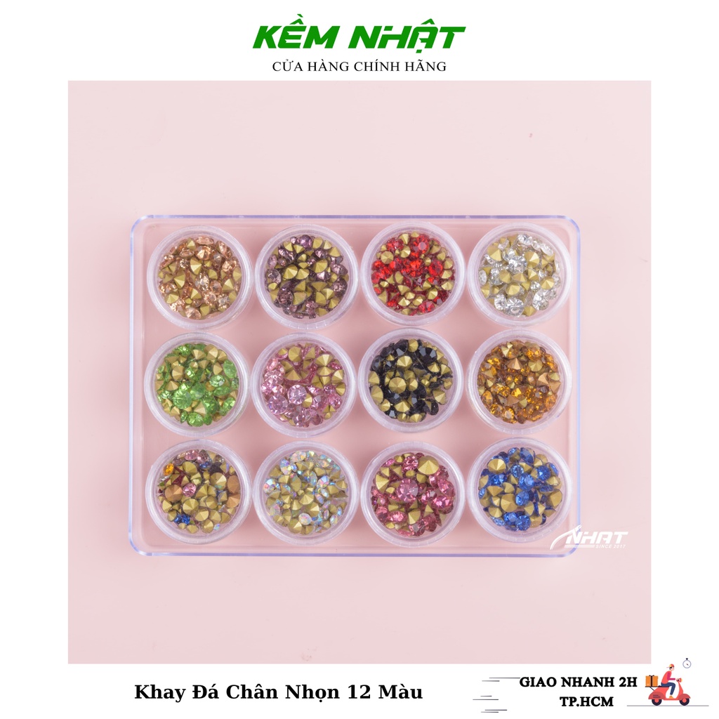 Khay đá chân nhọn 12 màu