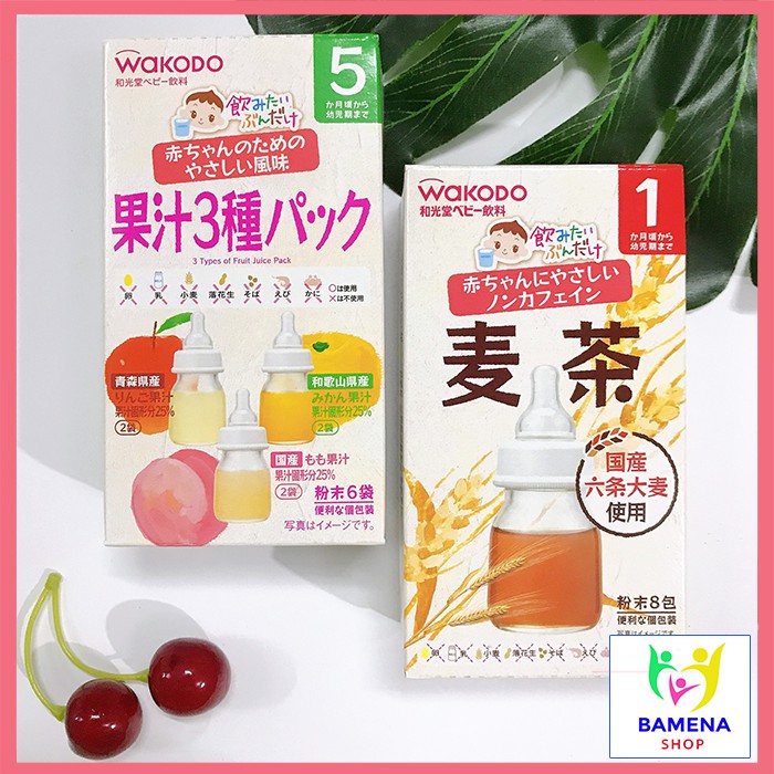Trà Wakodo Thanh Nhiệt Nhật Bản cho bé ăn dặm bamena GV09