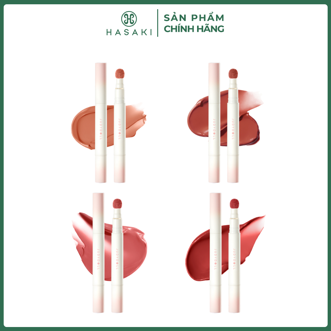 Son Kem Lì Judydoll Đầu Bông Cushion Lip Powder Cream Hasaki Sản Phẩm Chính Hãng