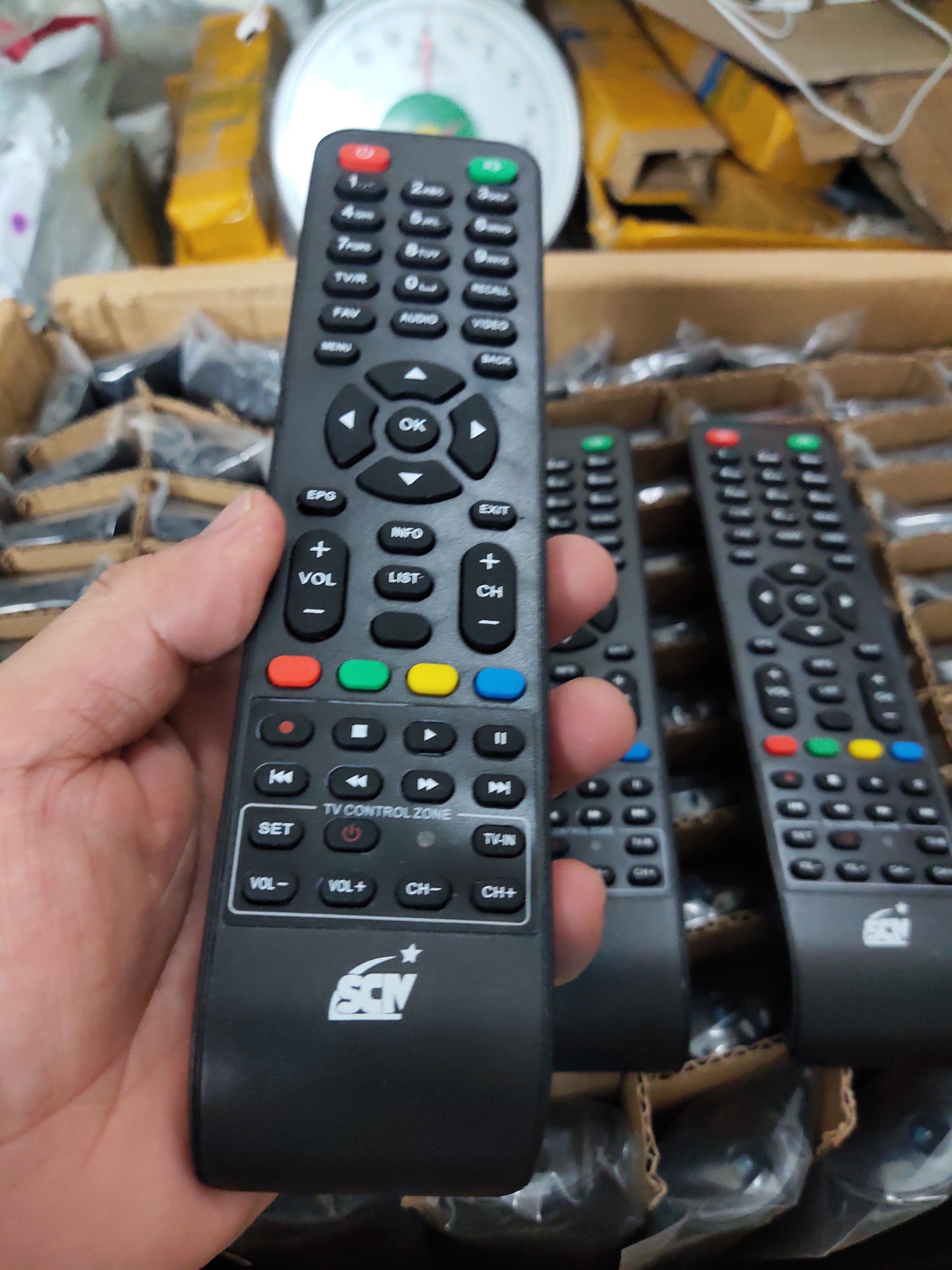 Điều khiển đầu SCTV - Remote đầu thu truyển hình cáp SCTV