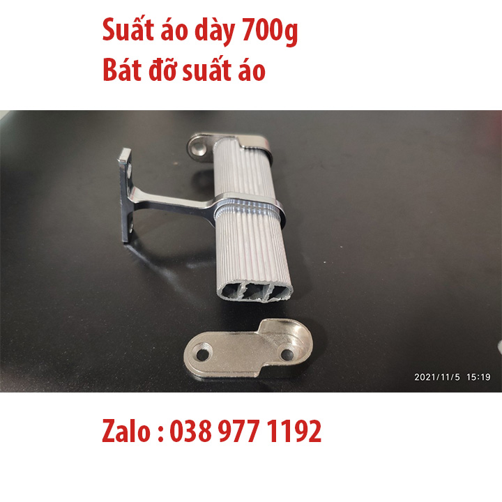 Thanh suốt treo tủ áo loại dày - thanh suốt treo quần áo loại dày - bát đỡ suất áo- tai đỡ suất áo- bát đỡ giữa