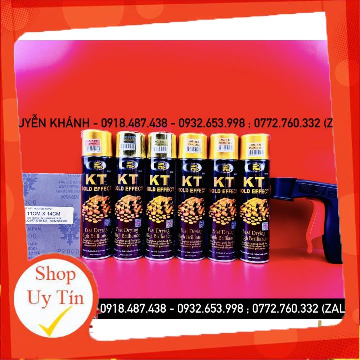 Sơn phun mạ vàng kt gold effect có 6 mã màu