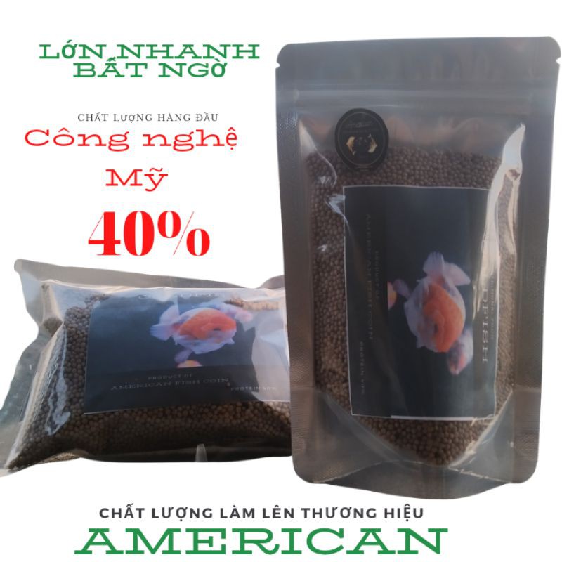 Gói 100g cám cá cảnh, cám cá vàng American siêu đạm