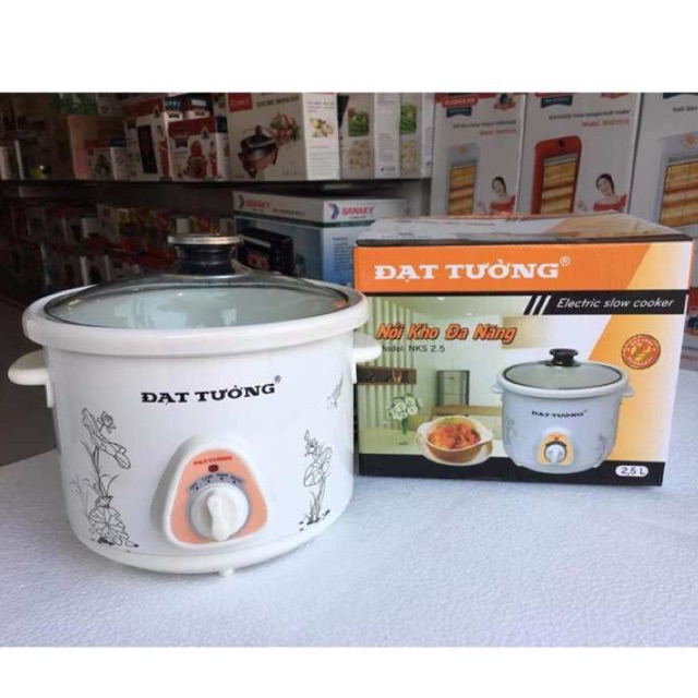 Nồi kho cá-nấu cháo chậm đa năng đạt tường 1,5l-2,5l