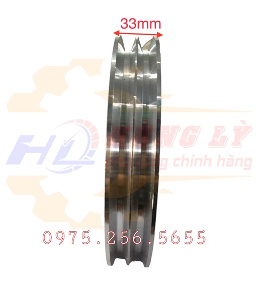 Puly 20*200mm 2 rãnh A puly máy rửa xe đầu to phụ tùng hùng lỳ