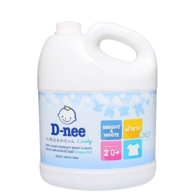 Dnee trắng. nước giặt dnee thái lan chính hãng. can 3000ml.
