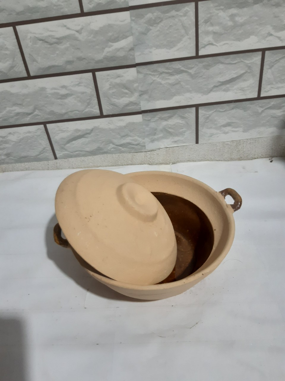 [HCM]Nồi đất trán men trung C6*17cm ( không nấu )