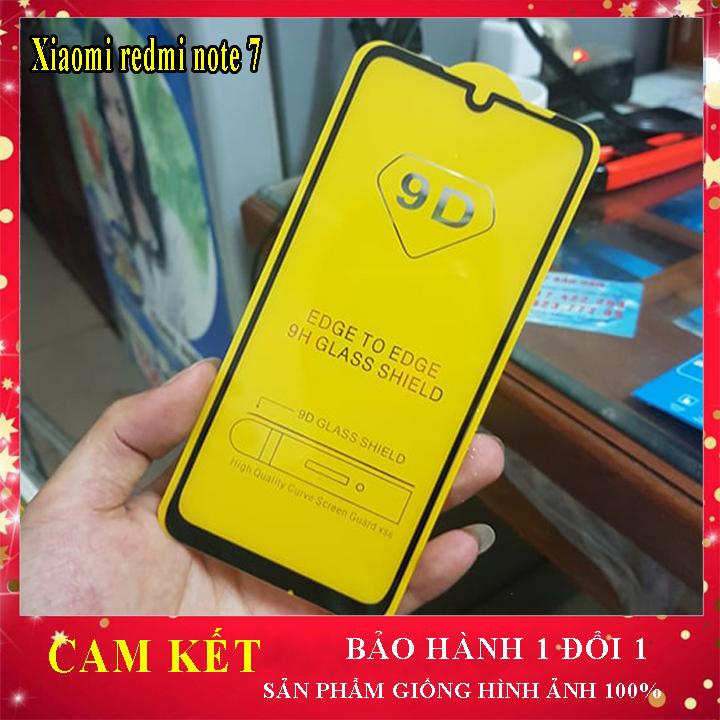 Kính cường lực 9D Xiaomi redmi note 7, note 7 pro full màn hình miếng dán điện thoại Xiaomi note7/note 7pro, miếng dán màn hình, Aha Case