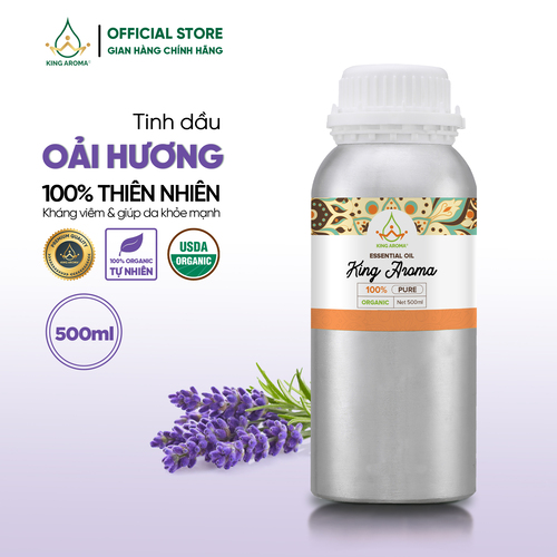 Tinh dầu thiên nhiên oải hương - lavender king aroma mẫu thử 100ml/500ml/1l