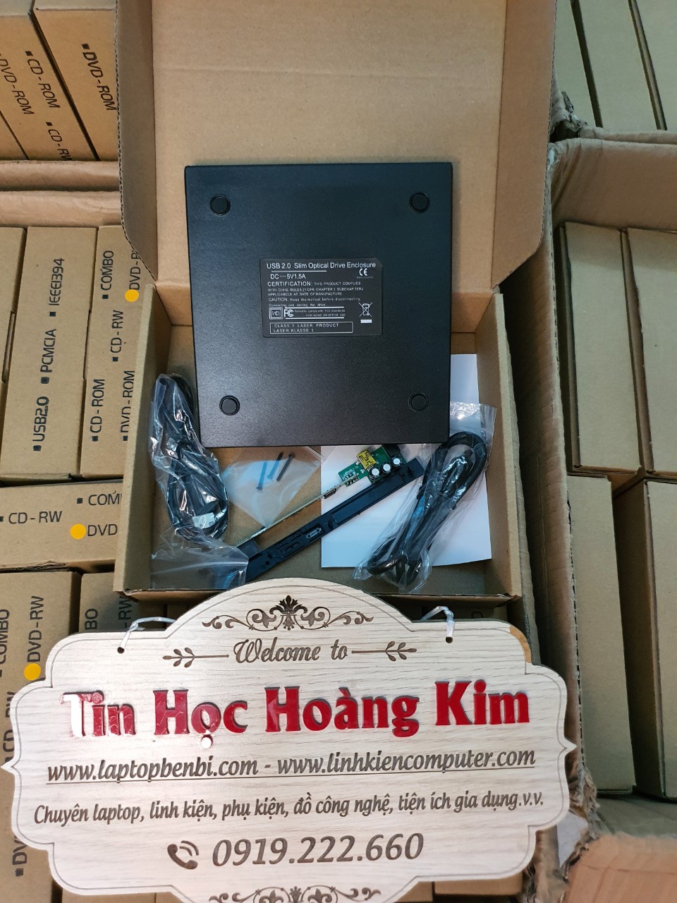 [HCM]Hộp đựng ổ đĩa laptop DVD gắn ngoài qua cổng USB Hộp box dvd laptop - Loại 9.5mm và 12.7mm