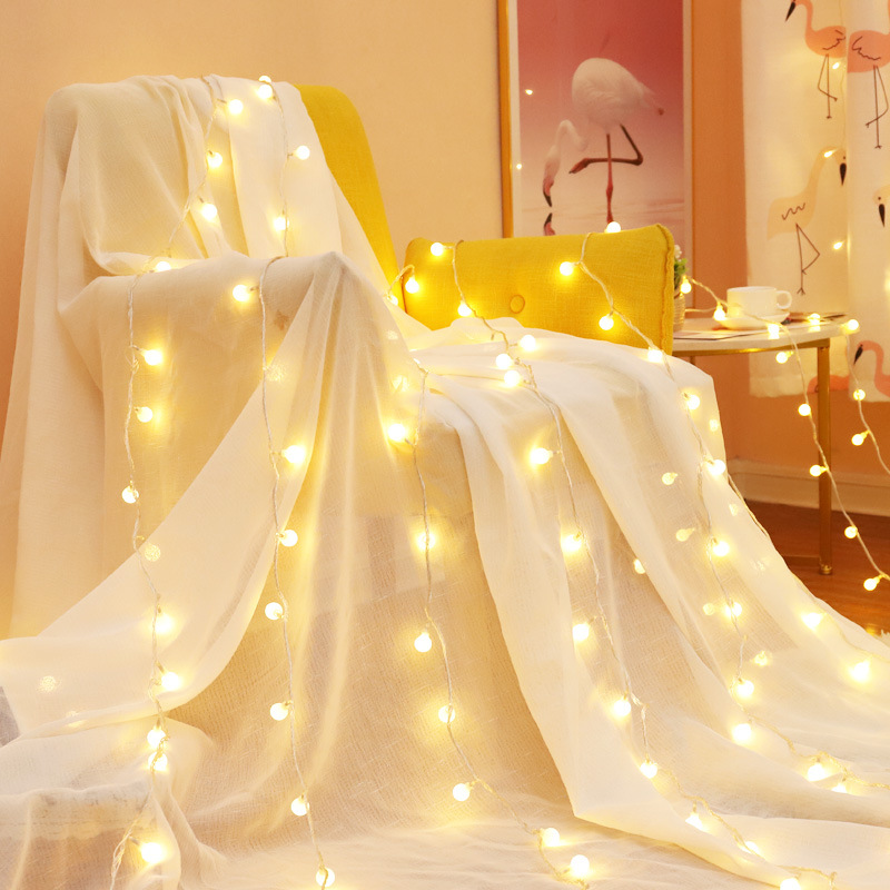Dây đèn led Cherry Ball 40 bóng dùng pin Aa