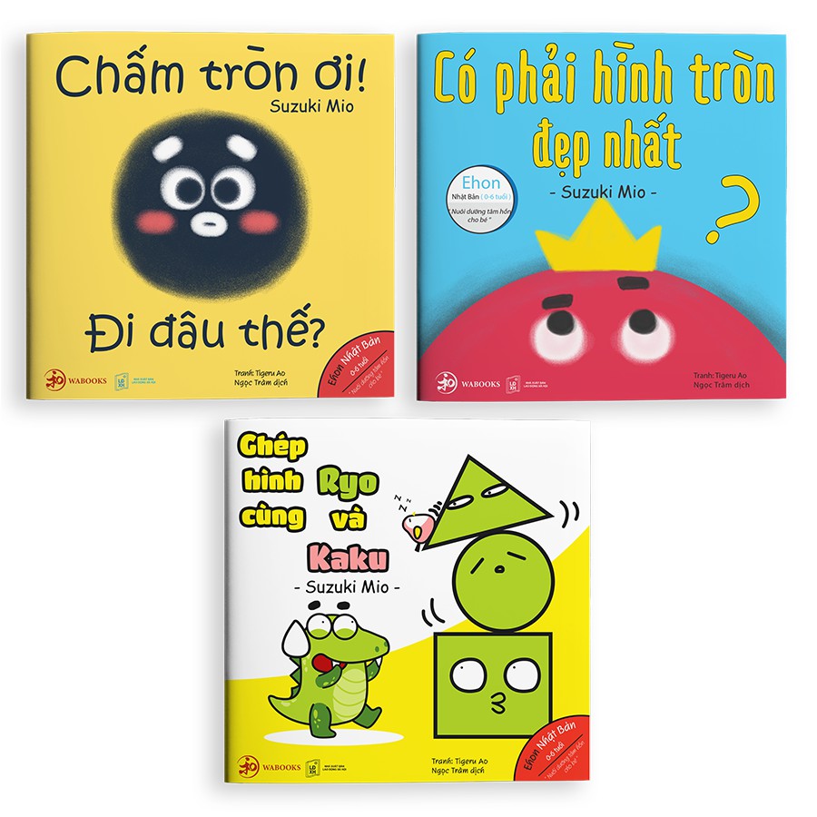 Sách Cho Bé Combo 3 Cuốn Ehon Nhật Bản Điều Kỳ Diệu Của Hình Khối, Giúp Bé Nhận Biết Thế Giới Xung Quanh
