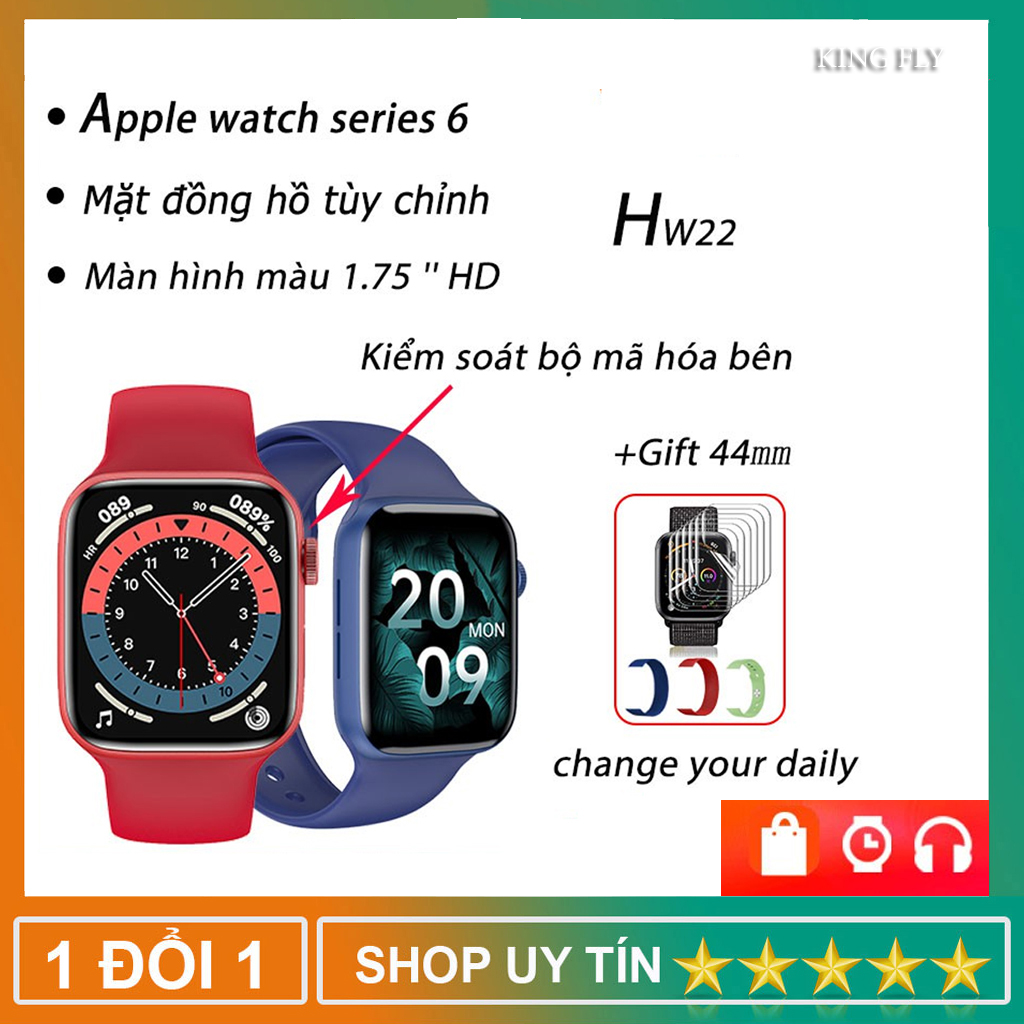 [ HCM ] Đồng Hồ thông minh Series 6, Đồng Hồ Thông Minh, Cảm Biến Hiện Đại, Cảm Ứng 1 Chạm, Nghe Gọi, Theo Dõi Sức Khỏe Màn Hình Tràn Viền Sắc Nét, Chống Nước, Màn Hình Sắc Nét, Thiết Kế Mỏng Nhẹ, Thời Lượng Pin Cao,...
