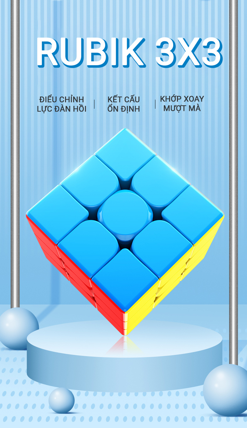 Rubik 3x3 Sắc Màu Và Dung Nham Cho Bé