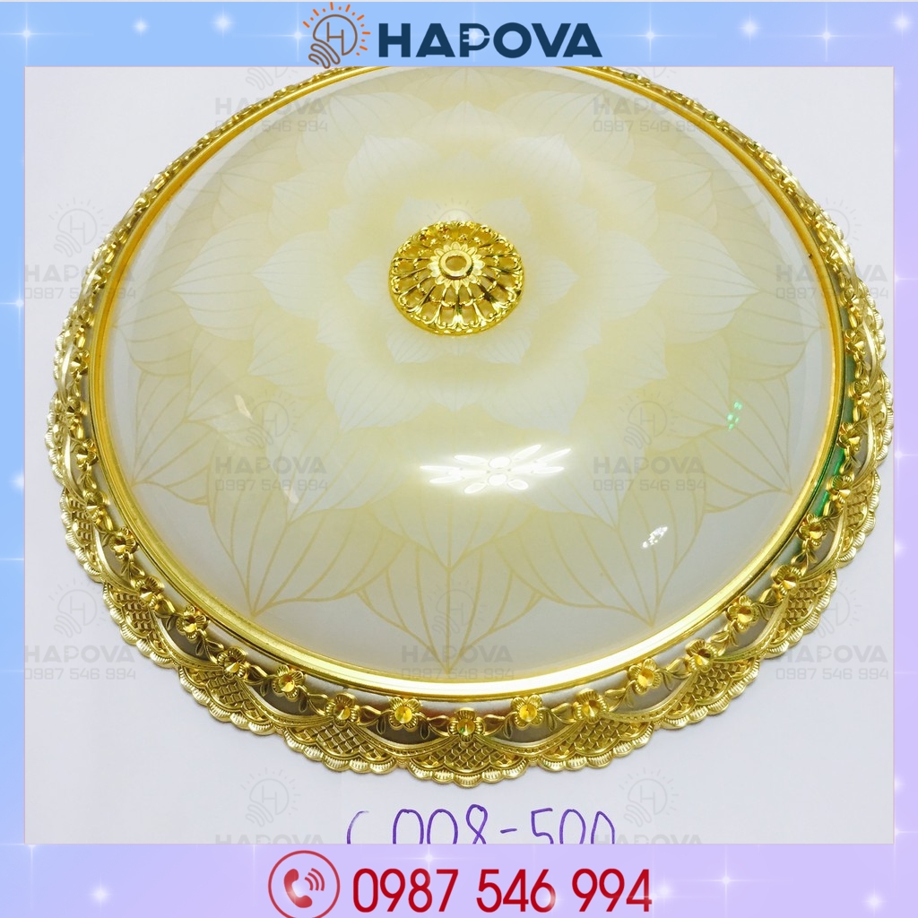 Đèn mâm ốp trần, đèn trần phòng khách hapova ot c008