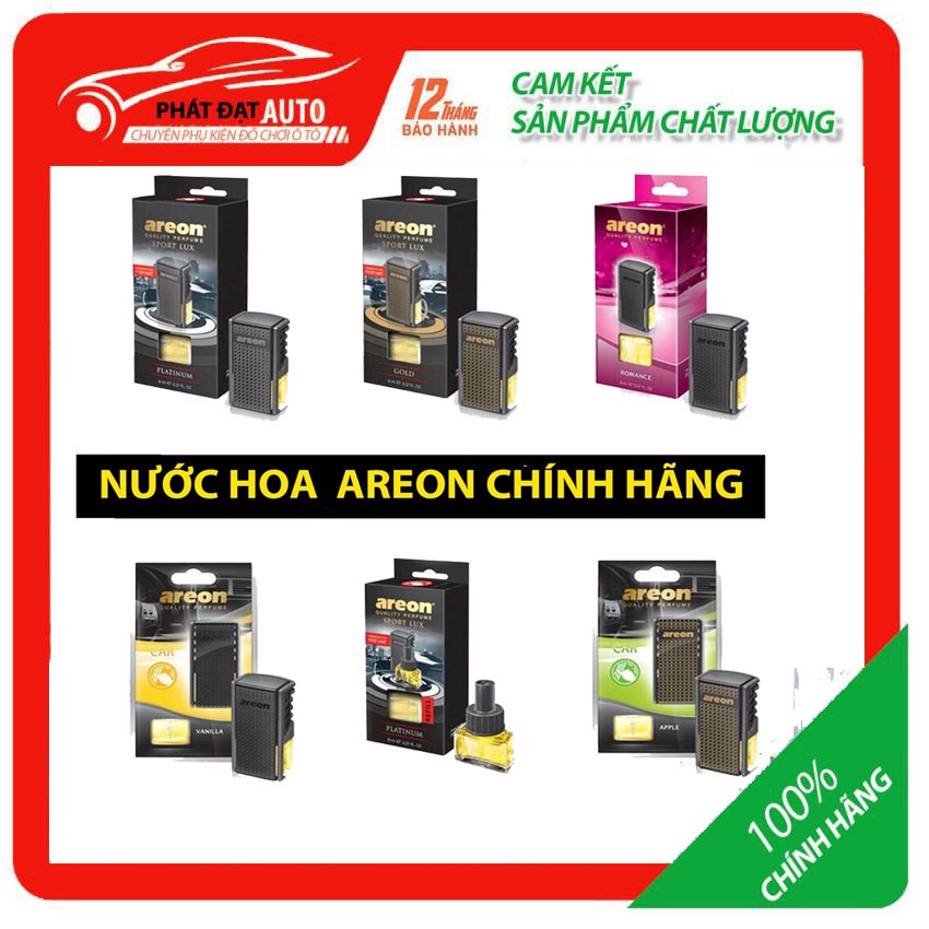 Nước Hoa Ô Tô Areon Cao Cấp – Nước Hoa Oto Kẹp Cửa Gió Điều Hòa Xe Hơi Sport Lux Lưu Hương Bền Lâu Đủ Mùi Lựa Chọn