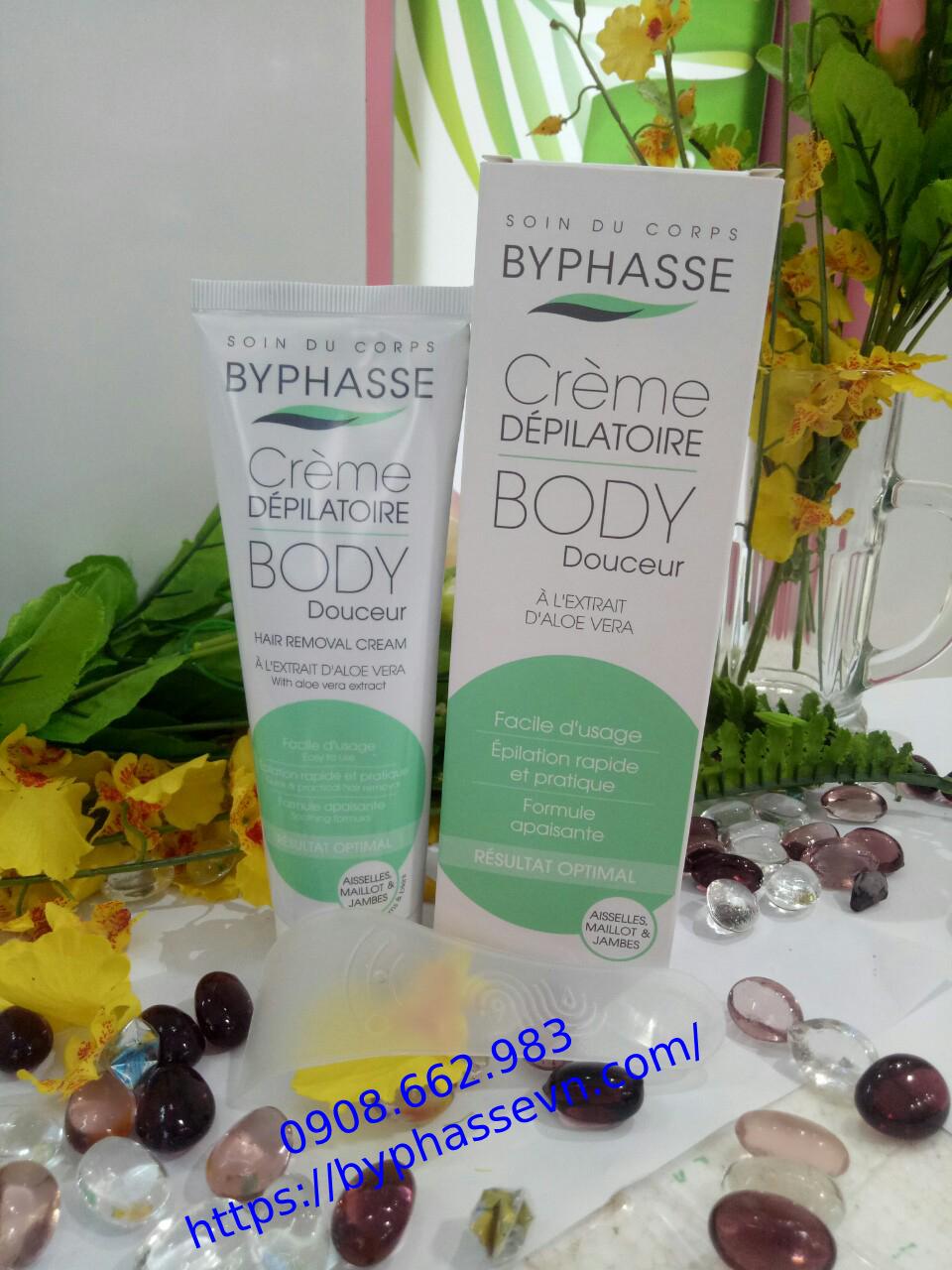 [HCM]Kem tẩy lông BYPHASSE chiết xuất lô hội 125ml- Màu Xanh