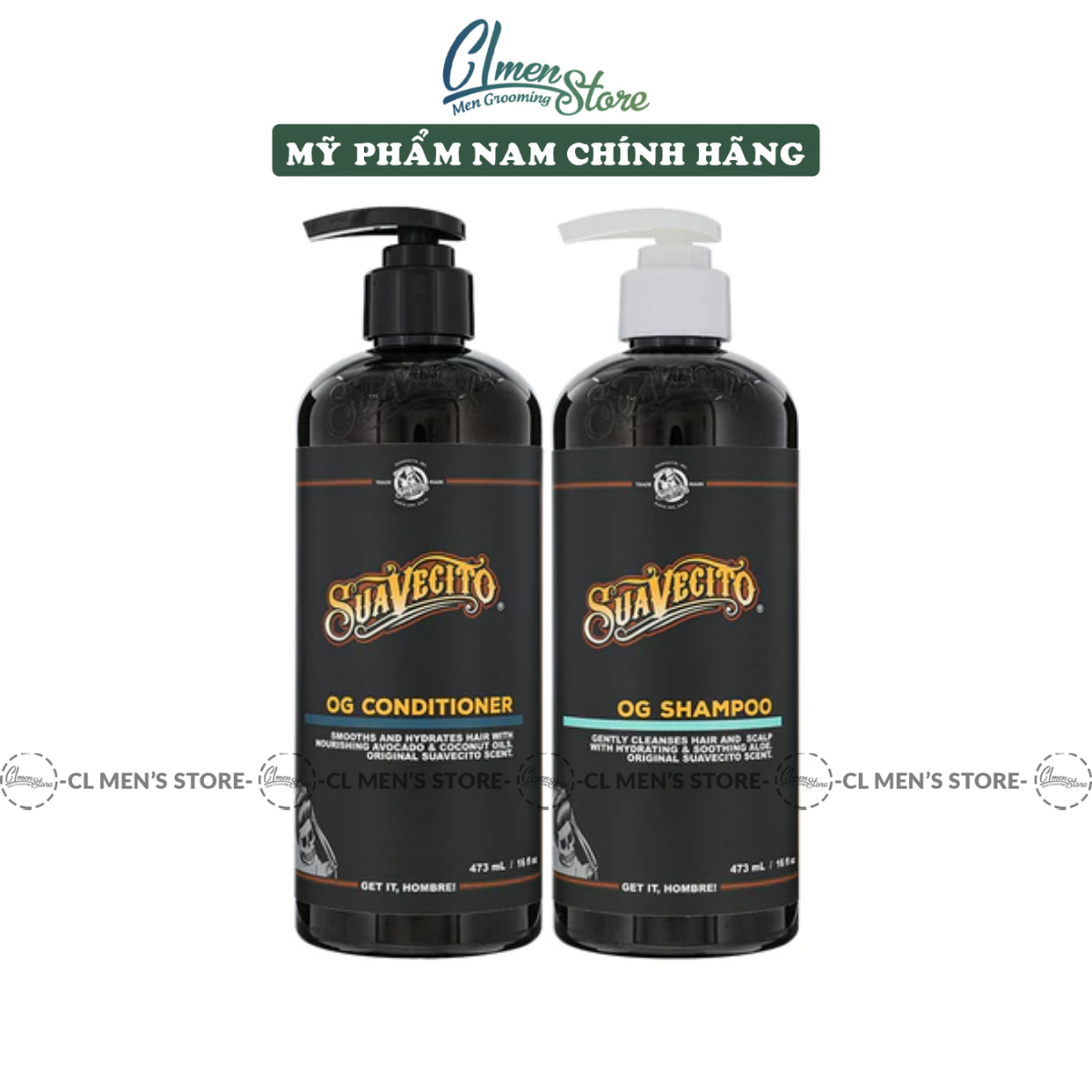 Dầu gội và dầu xả suavecito og shampoo 473ml
