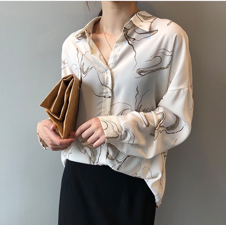 ÁO SƠ MI HOẠ TIẾT 3D LỤA HOÀNG GIA CAO CẤP [Mẫu mới xuân hè 2020]