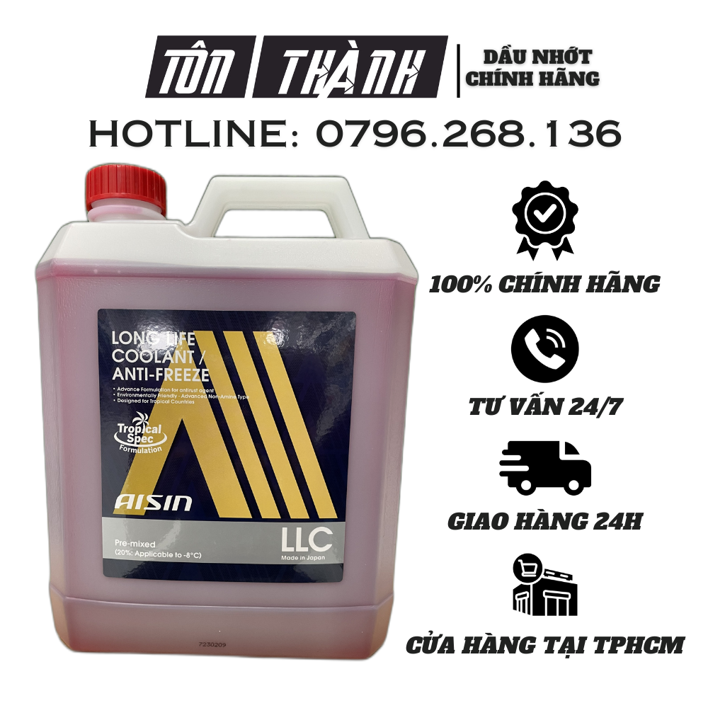 Nước làm mát động cơ màu đỏ aisin lcpm20a4lr - nhập khẩu chính hãng