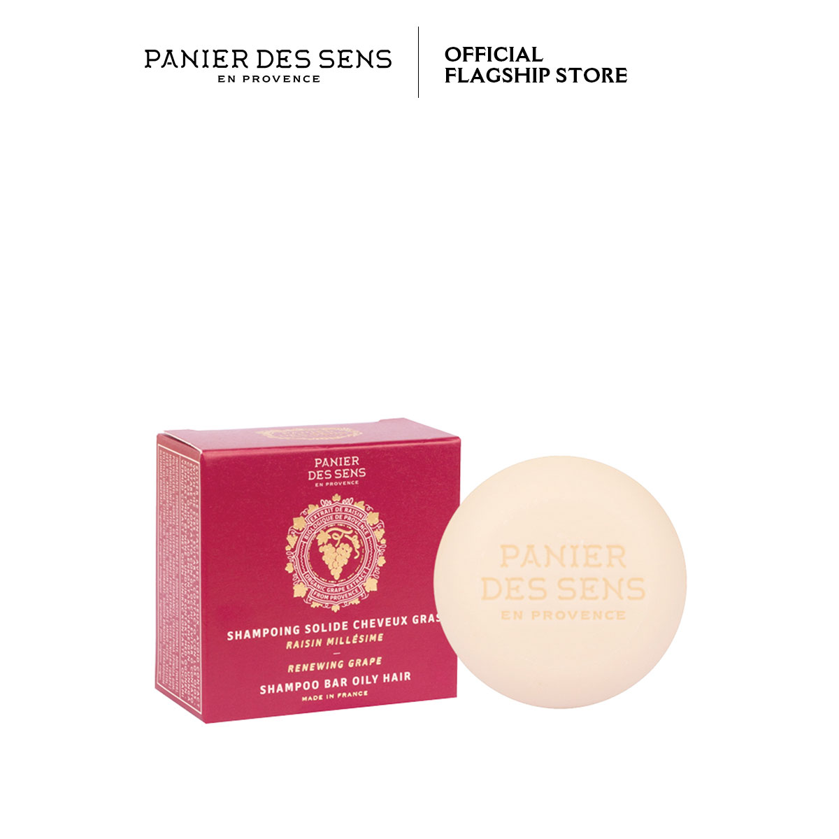 Bánh xà phòng gội đầu hương mật ong dành cho tóc dầu Panier Des Sens Intemporels Shampoo Bar Oily Hair Grape 75g
