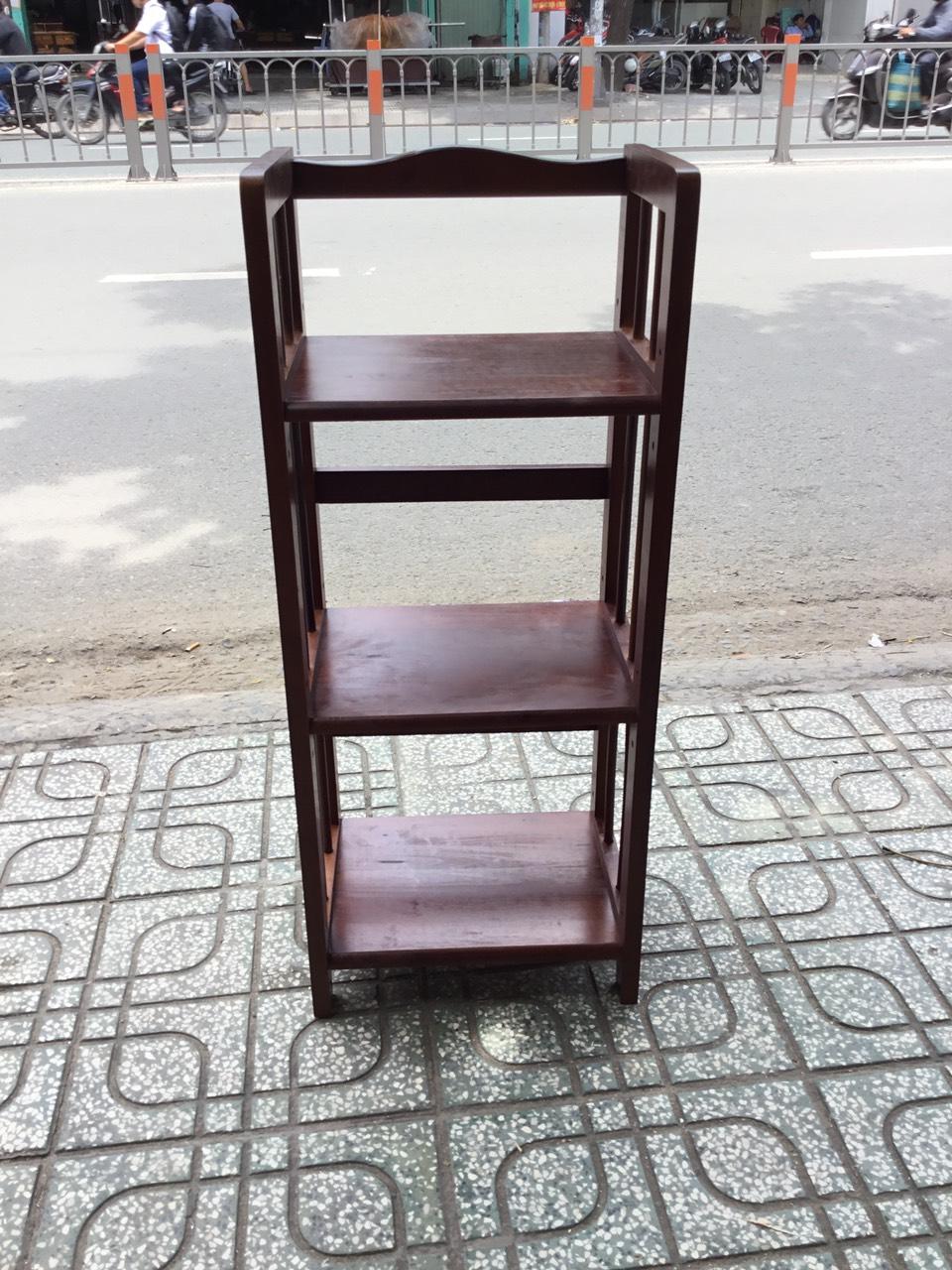 Kệ sách gỗ 3 tầng ngang 40 Nâu