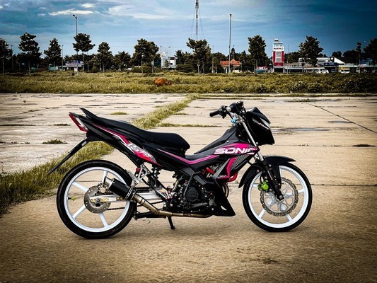 Tem Rời Sonic màu đen hồng trắng đẹp