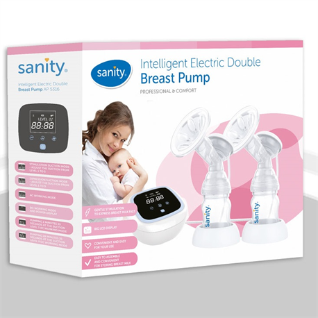 Máy hút sữa điện đôi sanity ap-5316 chính hãng