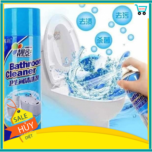 chai xịt tẩy rửa vệ sinh nhà tắm , sàn gạch siêu tốc 500ml - chai xịt bọt tuyết rửa bồn cầu