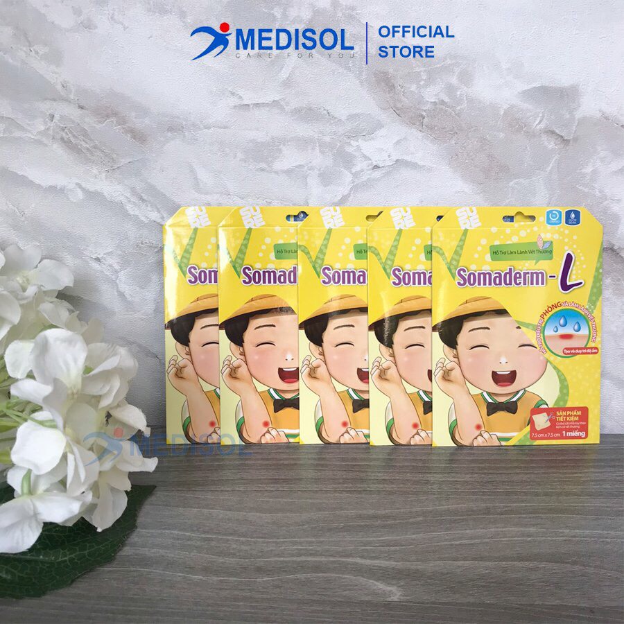 Combo miếng dán mụn / vết thương somaderm - l