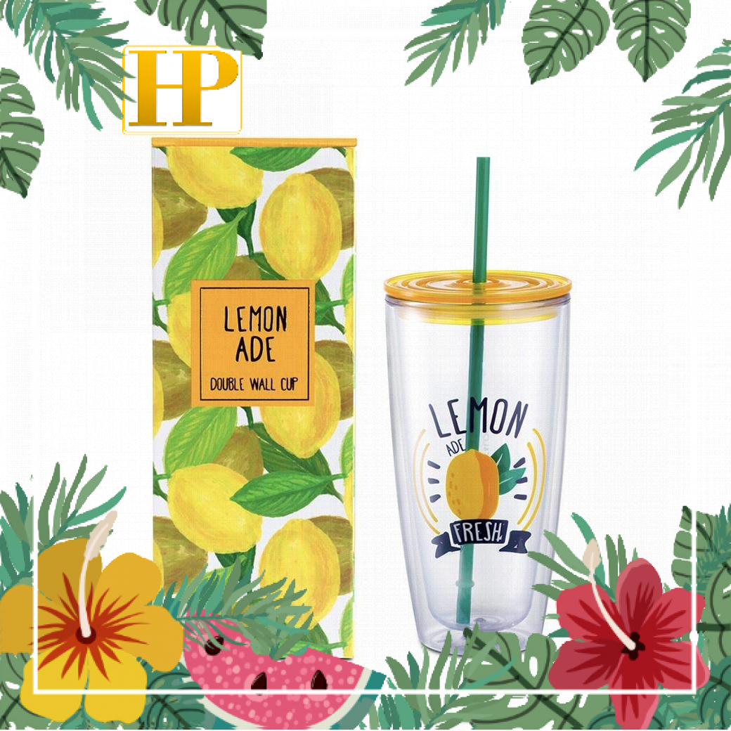 Hap507 - ly nhựa có ống hút lock&lock 750ml
