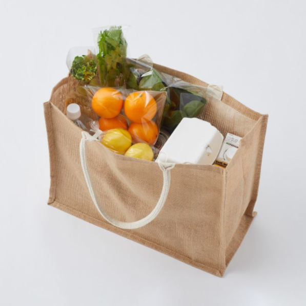 TÚI VẢI MY BAG MUJI SỢI ĐAY TRẮNG THÔ TIỆN DỤNG (4 SIZES)