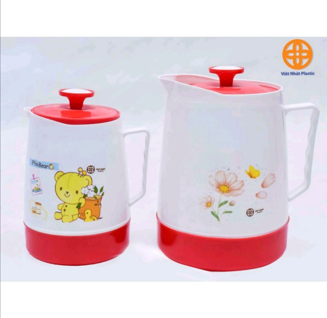 Bình nước ủ trà, nhân sâm, trà xanh nhựa Việt Nhật cao cấp. Siêu bền, chịu nhiệt cao, giữ nhiệt lâu.