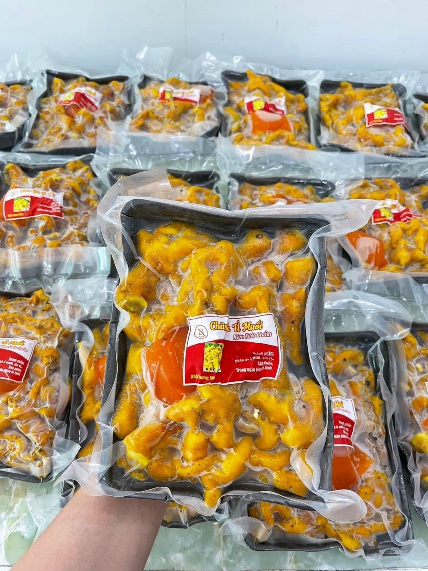 Giá Sỉ 1kg Chân gà rút xương ủ muối - Hải sản kỳ hà