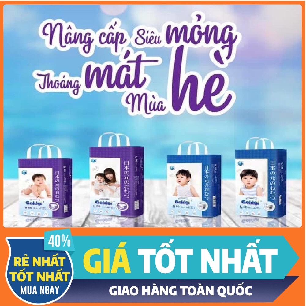 [CAM KẾT CHÍNH HÃNG] Tã/ Bỉm GOLDGI Dán/Quần Nội Địa NHẬT BẢN đủ size NB92/S84/Md66/Mq60/Ld56/Lq48/XL44/XXLq34