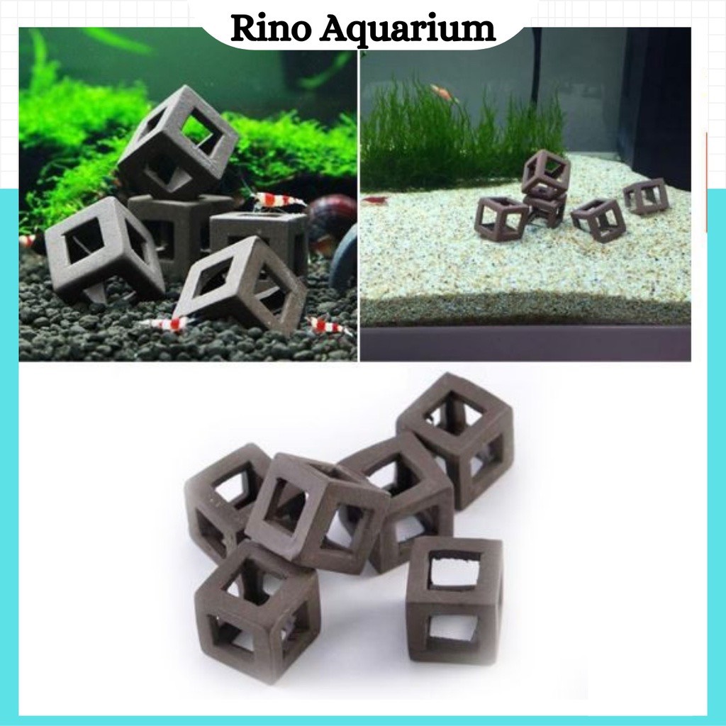 Đồ chơi cho tép cảnh bằng gốm hình ngôi sao || cubic | đồ chơi trang trí bể tép, hồ thủy sinh