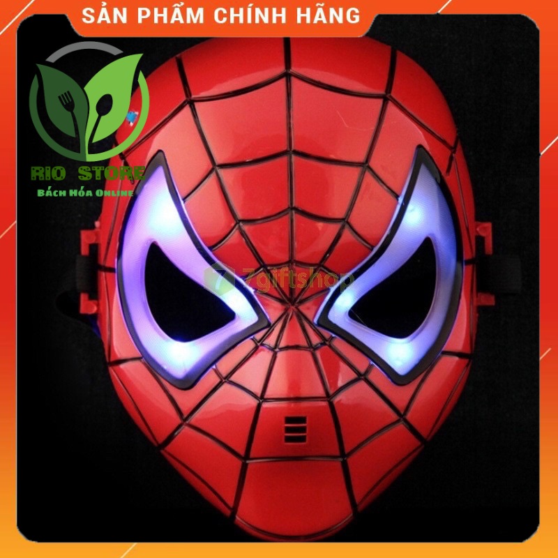 Đồ chơi- Mặt nạ siêu nhân nhện có đèn cho bé trai hoá trang- Mặt nạ hacker HALLOWEEN Rio store