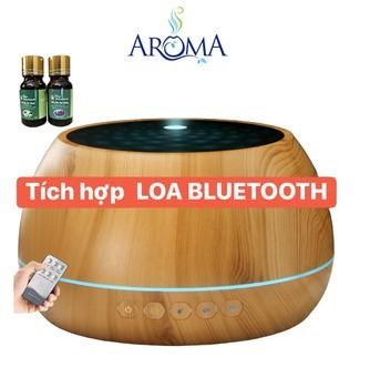 Máy xông tinh dầu khuếch tan tinh dầu phun sương tích hợp loa bluetooth nghe nhạc cực hay( Giao ngẫu nhiên)