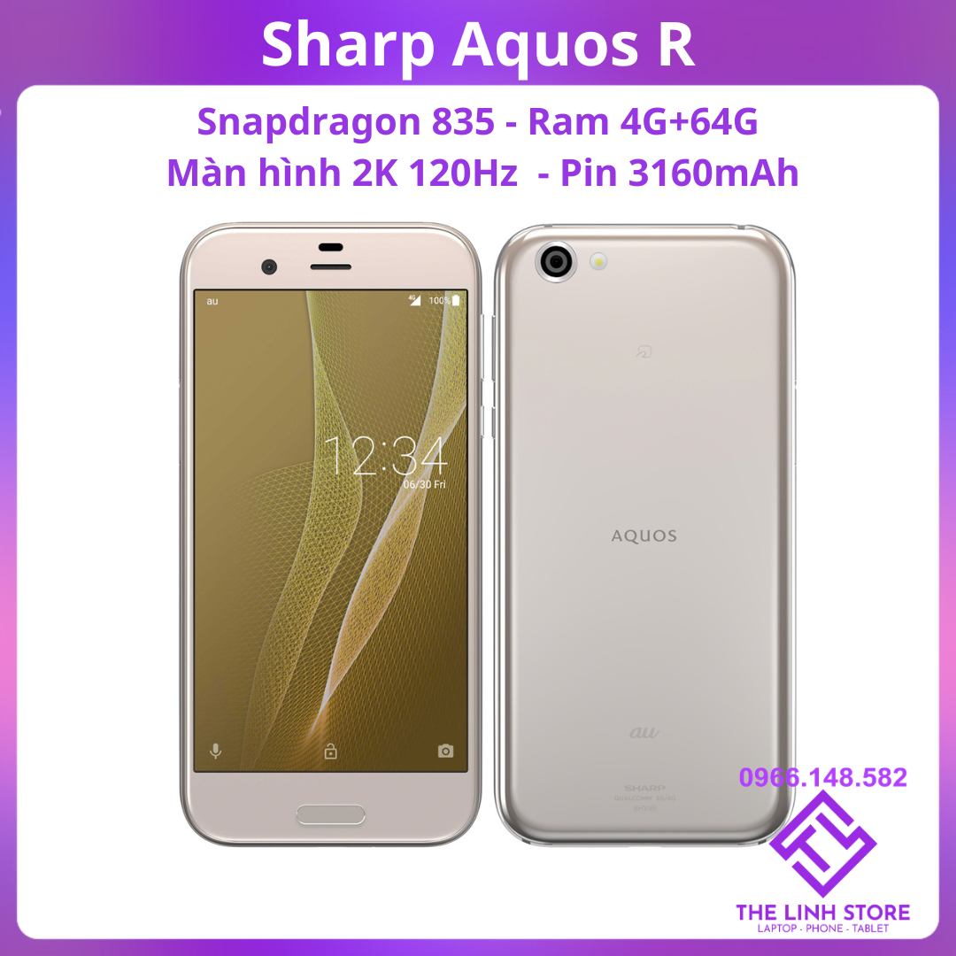 Điện thoại Sharp Aquos R (SHV39) Màn 2K 120Hz - Snap 835 Ram 4G 64G