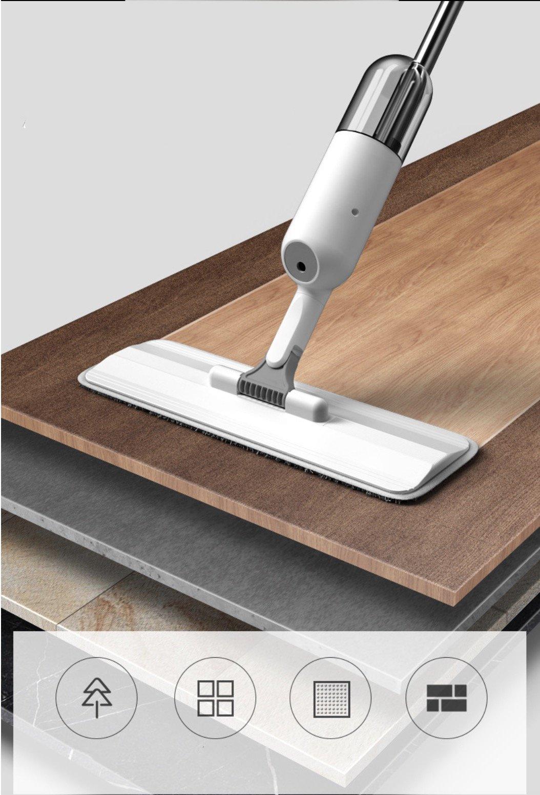 Hanrui Shop Cây lau rãnh tay USA Home Helper + tặng 2 miếng lau (trắng)