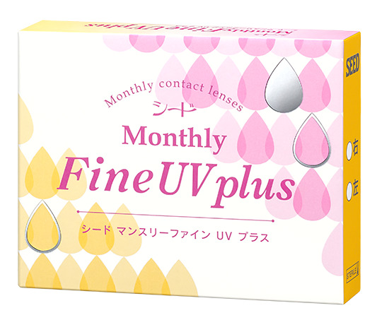 SEED 1-Monthly Fine UV( 1piece) - Kính áp Tròng 1 tháng không màu Nhật Bản